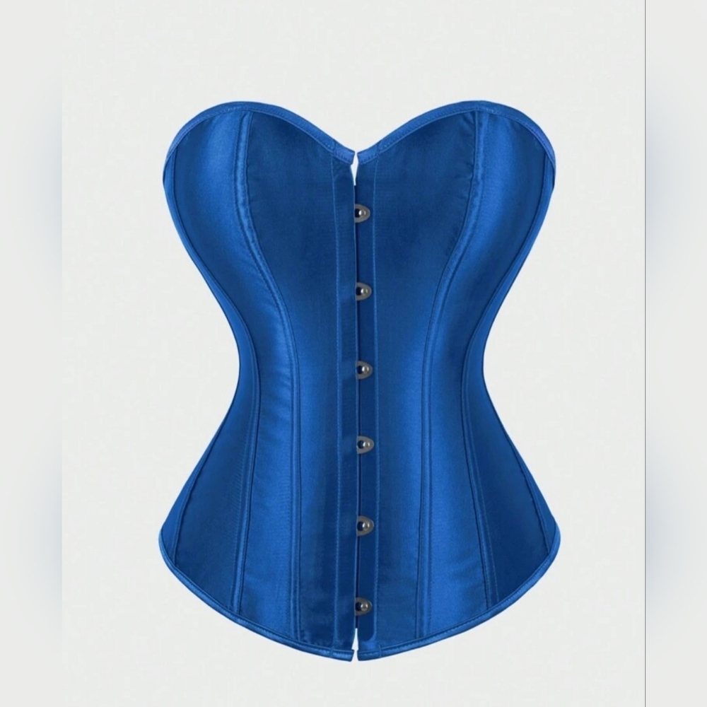 NWT: Mermaid Chic! Gorgeous Peacock Blue Corset Top